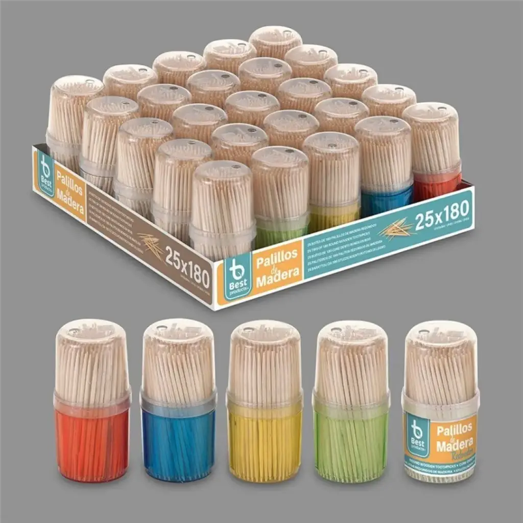 BEST PRODUCTS PALILLOS DE COLOR ROJO 180 UDS  