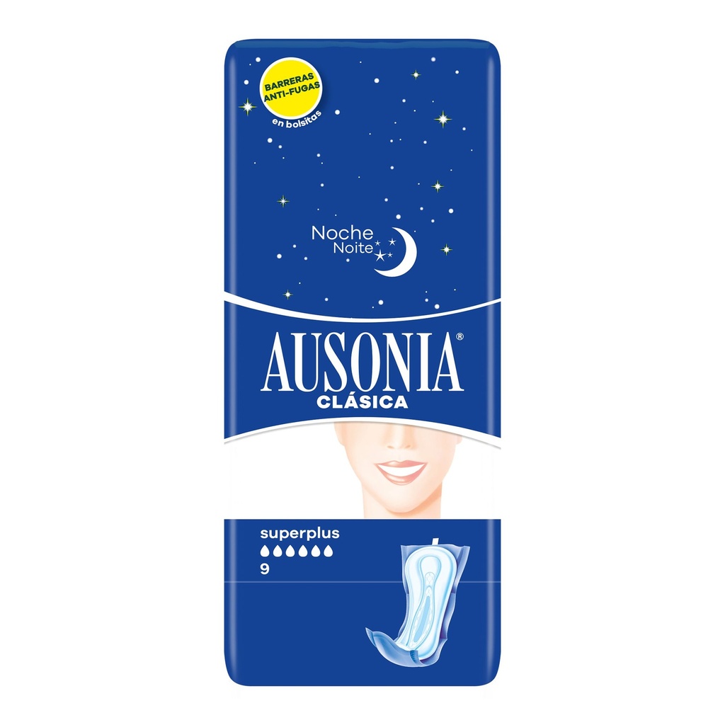 AUSONIA COMPRESAS NOCHE 9 UD. (SUPERPLUS)                   