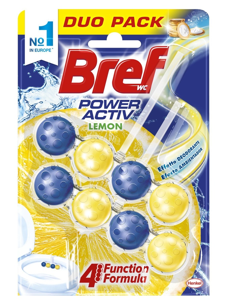 BREF WC POWER ACTIV APARATO(BOLAS) DUPLO LIMON
