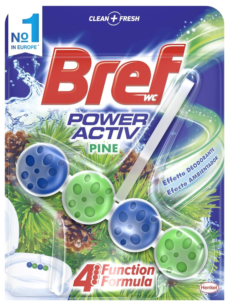 BREF WC POWER ACTIV APARATO(BOLAS) NATUR-VERDE T-20         