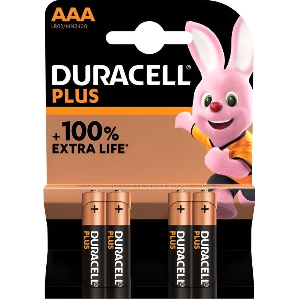 DURACELL PILA PLUS -AAA- LR03 (BLISTER 4)