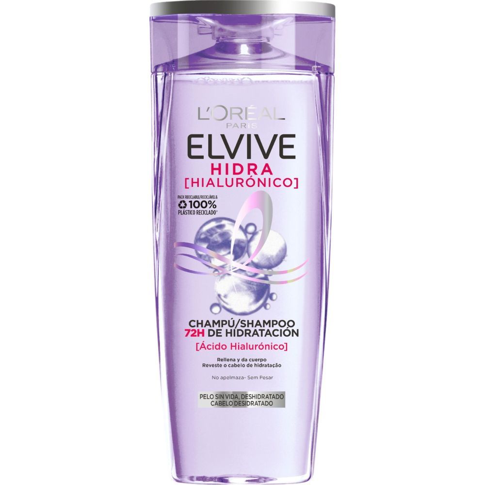ELVIVE CHAMPU 380ML.HIDRA HIALURONICO                       