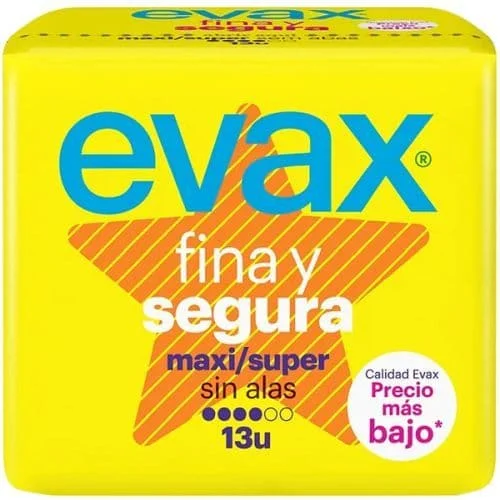 EVAX FINA Y SEGURA COMPRESAS 13UD.MAXI