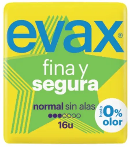 EVAX FINA Y SEGURA COMPRESAS 16UD.NORMAL