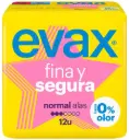 EVAX FINA Y SEGURA COMPRESAS ALAS NORMAL 12UD.NUEVO