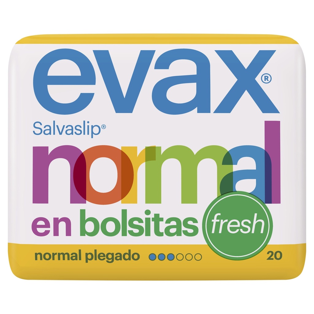 EVAX SALVASLIP 20 UD NORMAL FRESH PLEGADO                   