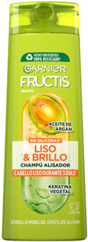 FRUCTIS CHAMPU 380ML. LISO&BRILLO