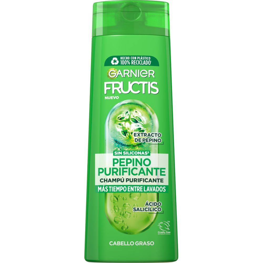 FRUCTIS CHAMPU 380ML. PURE FRESH PURIFICANTE (PEPINO)