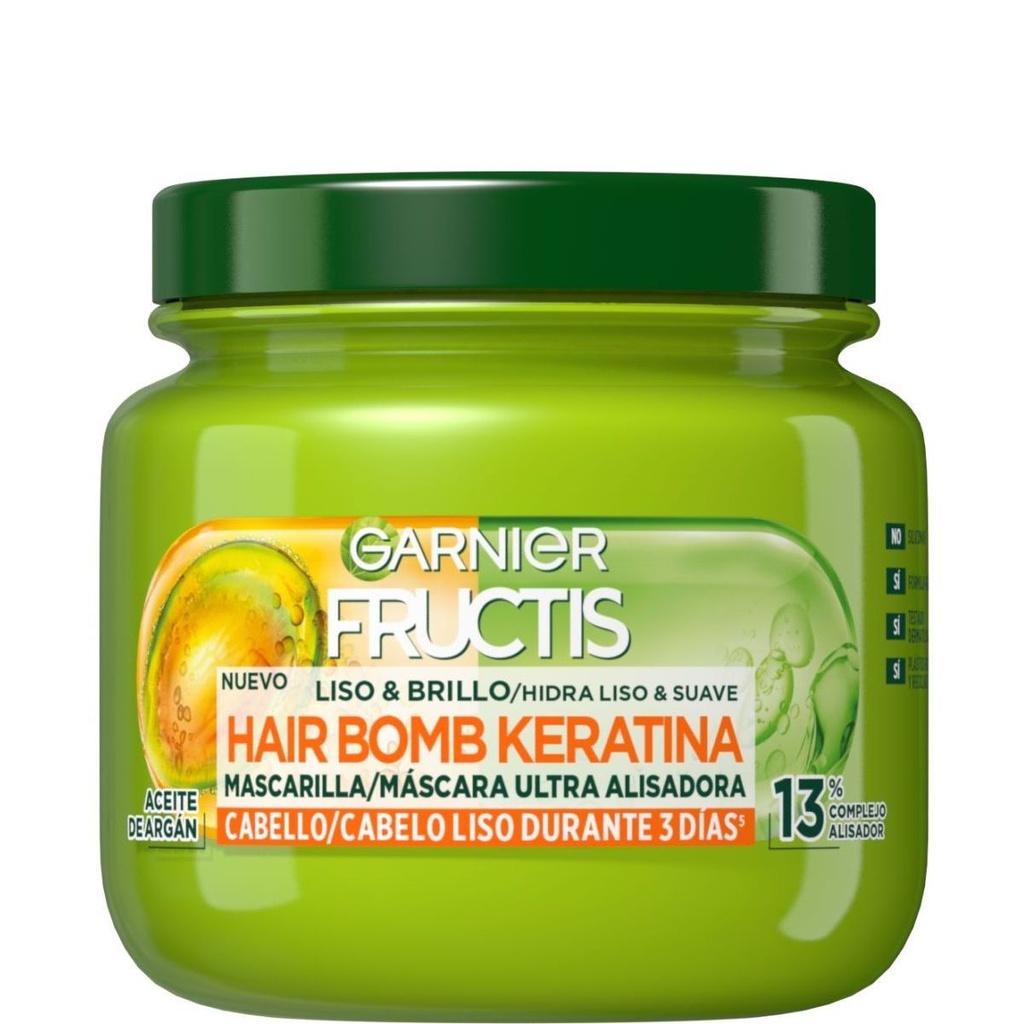 FRUCTIS MASCARILLA 320ML.LISO&BRILLO R-6