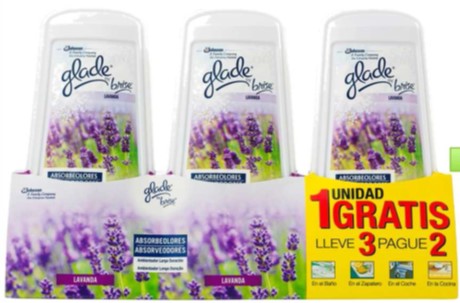 GLADE BY BRISE AMB.ABSORBEOLORES 3X2 LAVANDA                