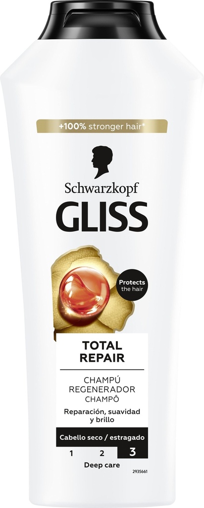 GLISS CHAMPU 400ML.TOTAL REPAIR