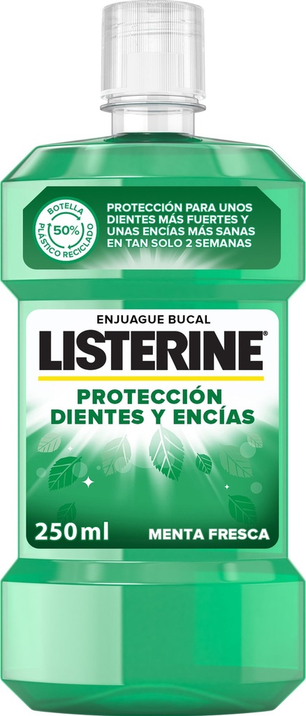LISTERINE ENJUAGUE 250ML.DIENTES Y ENCIAS