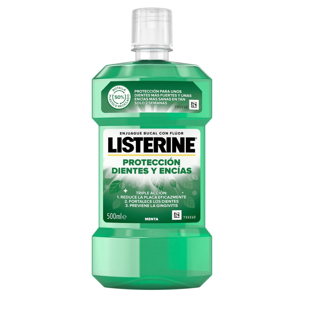 LISTERINE ENJUAGUE 500ML DIENTES Y ENCIAS (NUEVO)           