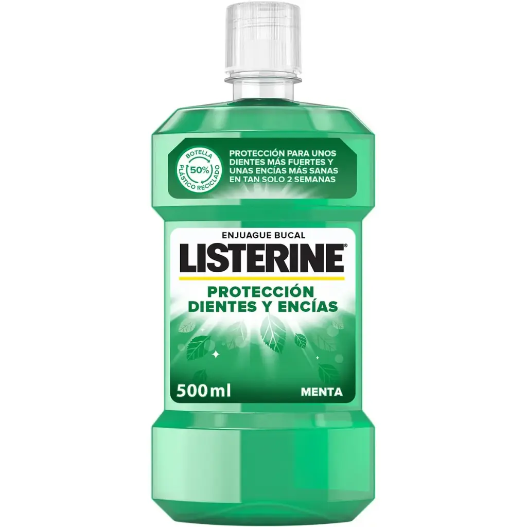LISTERINE ENJUAGUE 500ML DIENTES Y ENCIAS (NUEVO)