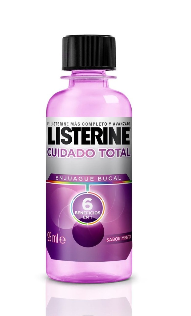 LISTERINE ENJUAGUE MINI 95ML CUIDADO TOTAL.