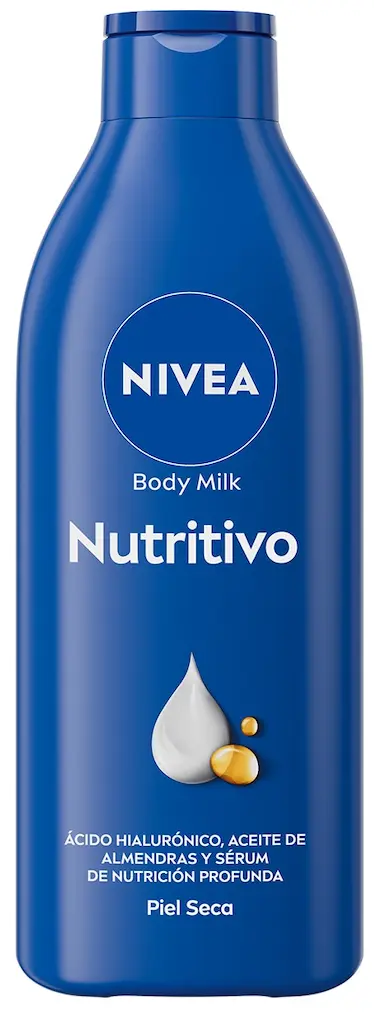 NIVEA BODY MILK 400ML.NUTRITIVA AZUL PIEL SECA-MUY SECA