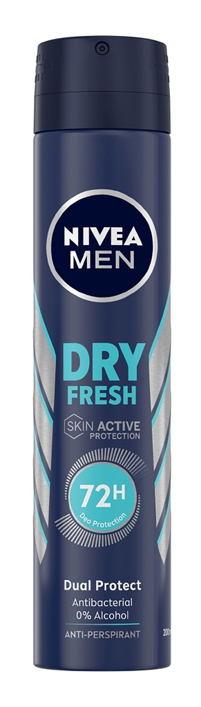 NIVEA DESOD SPRAY 200ML.MEN AZUL DRY IMPACT FRESH           