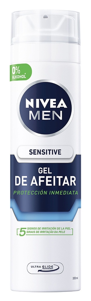 NIVEA GEL AFEITAR 200ML.SENSITIVE BLANCA                    
