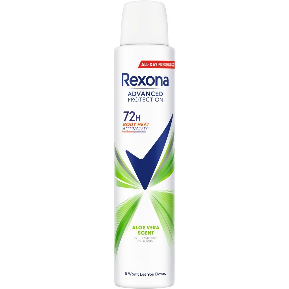 REXONA DESODORANTE SPRAY 200 ML ALOE VERA 0% 72 HORAS
