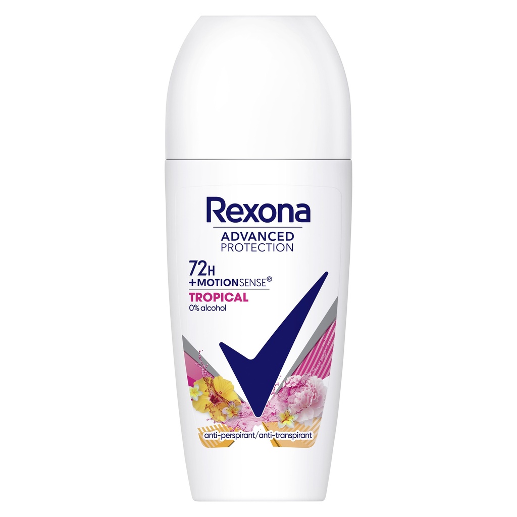 REXONA DESOD.50 ML.ROLLON WOMAN ADVANCED PROT.TROPICAL 72H