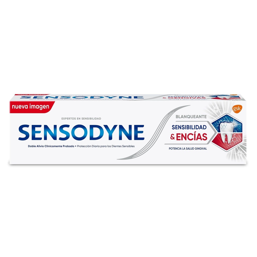 SENSODYNE DENT. 75ML.SENSIBILIDAD&ENCIAS BLANQUEADOR