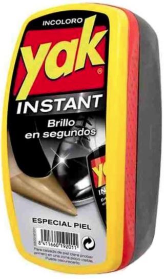 YAK ESPONJA LIMPIACALZADO INCOLORO                          