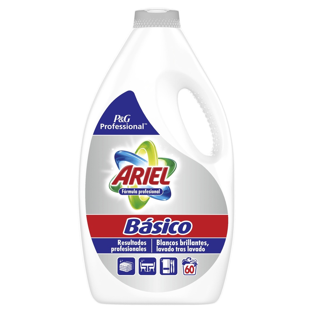 ARIEL BASICO DETERG.LIQ.60 DOSIS (ROJO) 3L