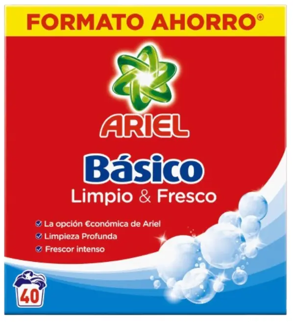 ARIEL BASICO MALETA 40 CACITOS (2,6KG)