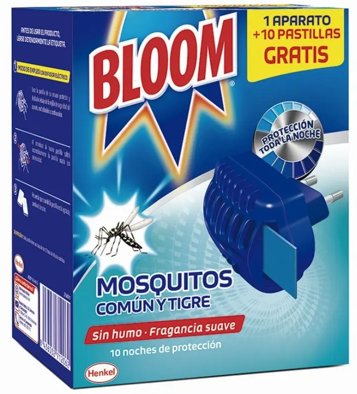BLOOM ELECT.MOSQUITO APARATO +10 PASTILLAS                  