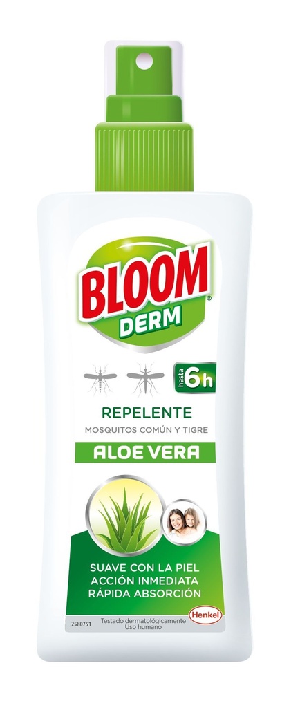 BLOOM REPELENTE MOSQUITOS LOCION 100ML.VAPORIZADOR ALOE VERA