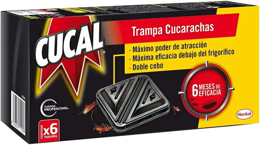 CUCAL INSECT.TRAMPA 6UD.CUCARACHAS (CAJITA)