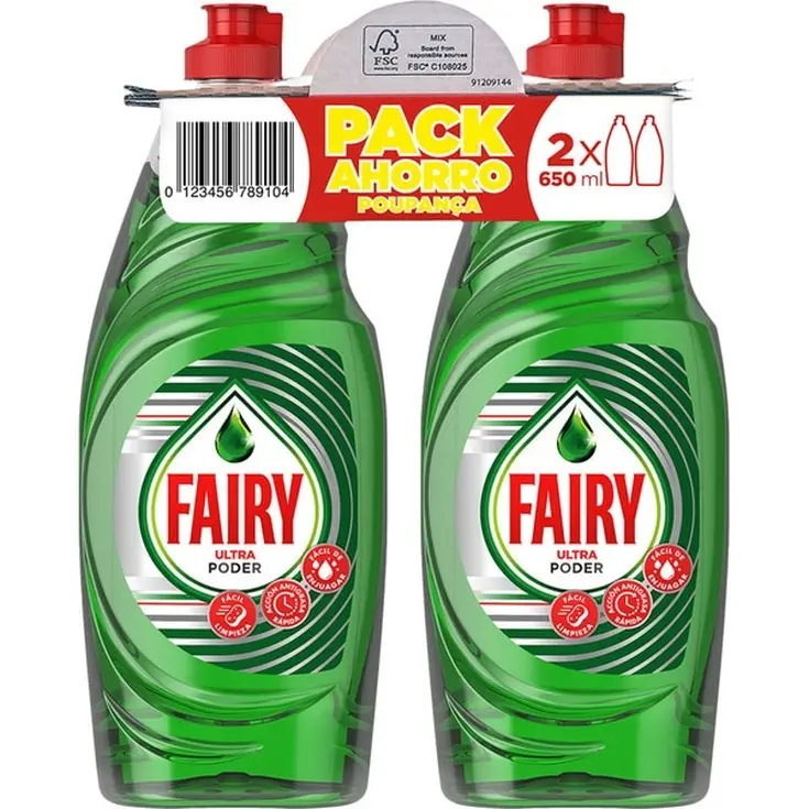 FAIRY VAJ.650ML.(DUPLO) ULTRA PODER PACK AHORRO             