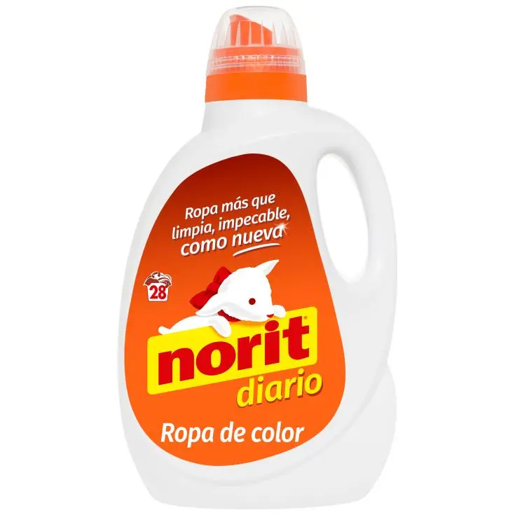 NORIT DETERGENTE 1500ML.(28D) DIARIO ROPA COLOR             