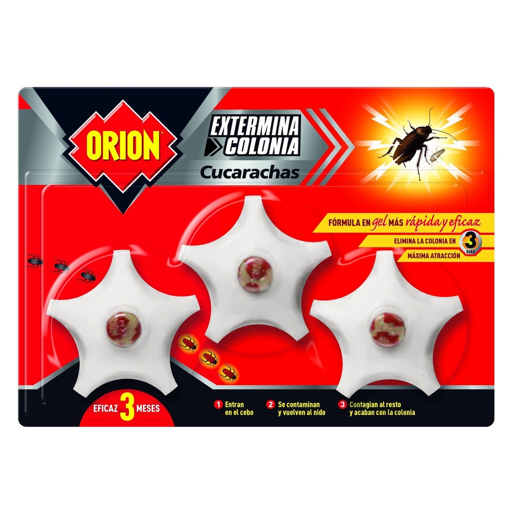 ORION INSECT.CEBO MATACUCARACHAS 3U.GEL EXTER.COLONIA R31802