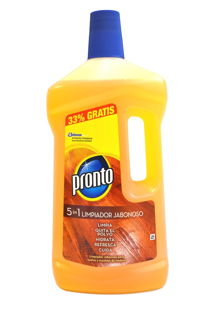 PRONTO LIMP.JABONOSO MADERA 750ML.+33%=1 L.