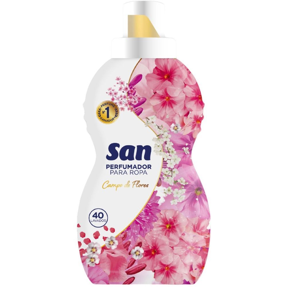 SAN SUAVZ.PERFUMADOR 800ML.(40 LAV) CAMPO DE FLORES         