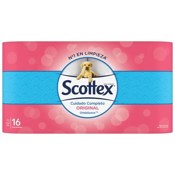 SCOTTEX HGCO ORIGINAL 16R. 2 CAPAS (140SERV X ROLLO)