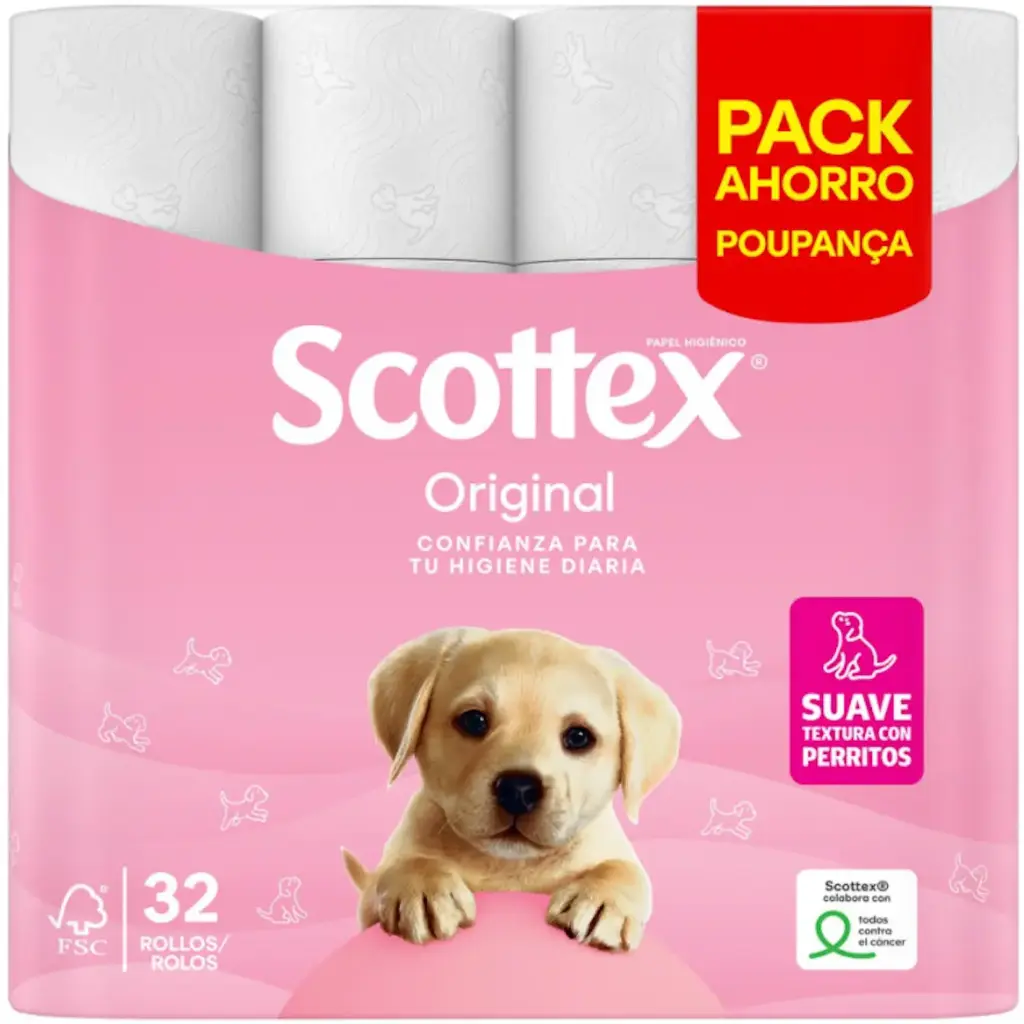SCOTTEX HGCO ORIGINAL 32R. 2CAPAS (140SERV X ROLLO)         