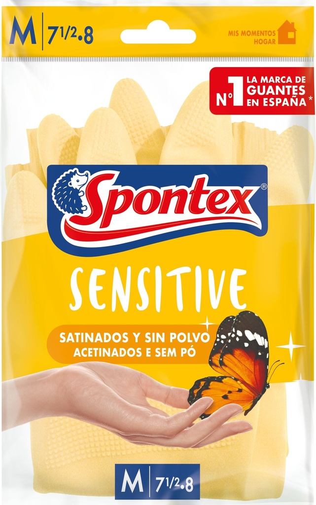 SPONTEX GUANTES SENSITIVE T-7*7 1/2 MEDIANA