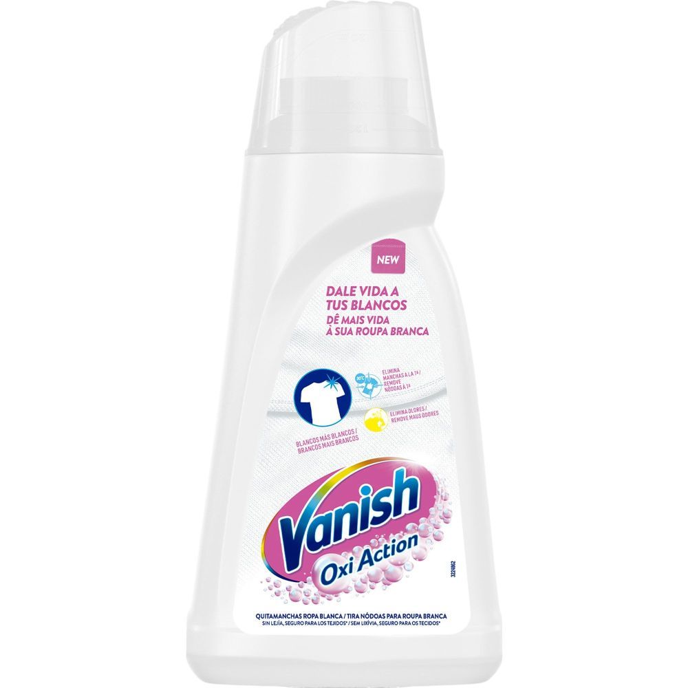VANISH OXI ACTION GEL 900 ML.WHITE ROPA BLANCA