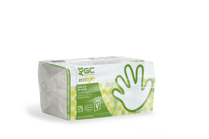 TOALLA SECAMANOS GC 2 CAPAS PLEGADO V 20x190=3.800 *FSC RECYCLED*