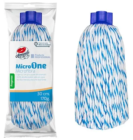 Fregona MicroOne, Bicolor 170 g. (Azul/Blanco)