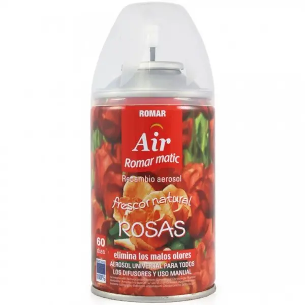 ROMAR RECAMBIO AEROSOL AUTOMATICO ROSAS 335CC