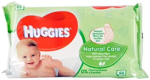 [112434] Huggies Natural Care 99% Water Baby TOALLITAS, 56 uds