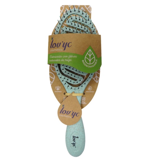 [112490] LOV'YC CEPILLO PARA EL CABELLO FIBRA NATURAL DE TRIGO FORMA CIRCULAR SURTIDO COLORES