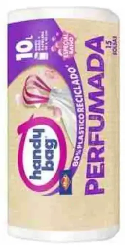 [112508] HANDY BAG B. BASURA 10L.BAÑO PERFUMADA 15 UN.