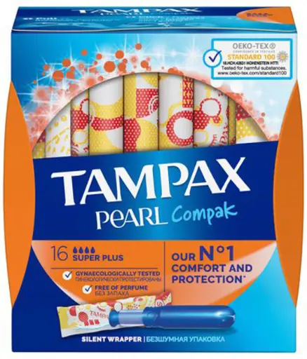 [P1005C] TAMPAX COMPACK PEARL SUPER PLUS (16 UDS.)