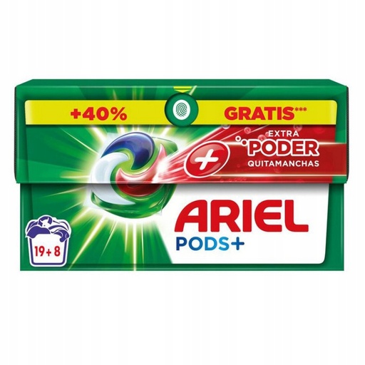 ARIEL DETERGENTE 3EN1 PODS (27 DOSIS) EXTRA PODER