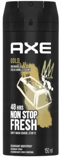 [P1013] AXE DESOD 150ML GOLD TEMPTATION 
