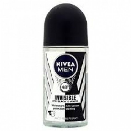[P2236] NIVEA DESOD ROLL-ON 50ML MEN INVISIBLE BLACK&WHITE-EX